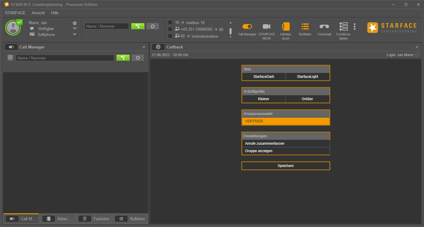 ucc-client-einstellung